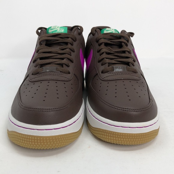 Nike Mens Air Force 1 ‘07 Baroque Brown Vivid Purple IM2368-237 Sneakers-Size 8 - Picture 9 of 16